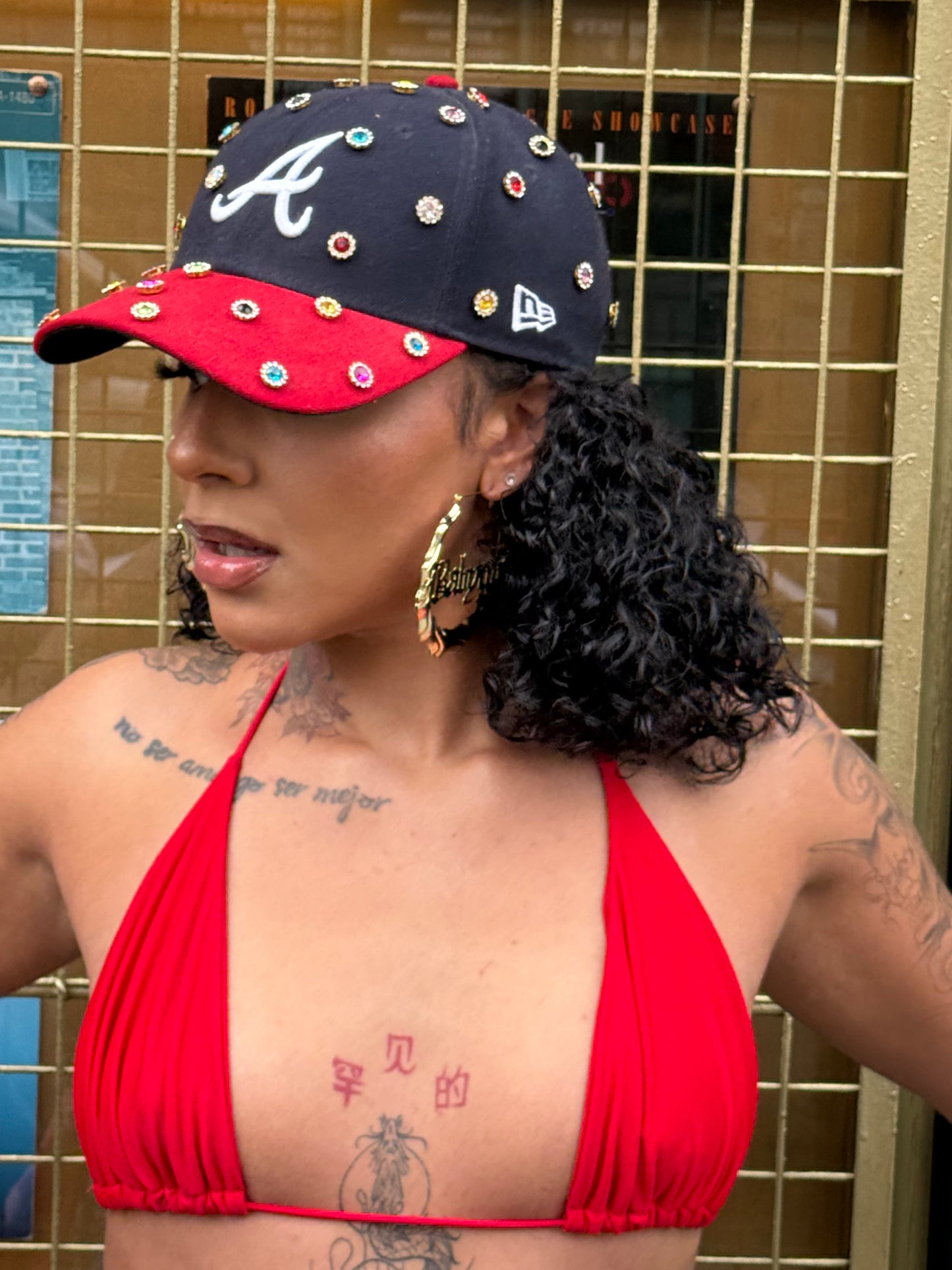 COLOURZ in RED/NAVY